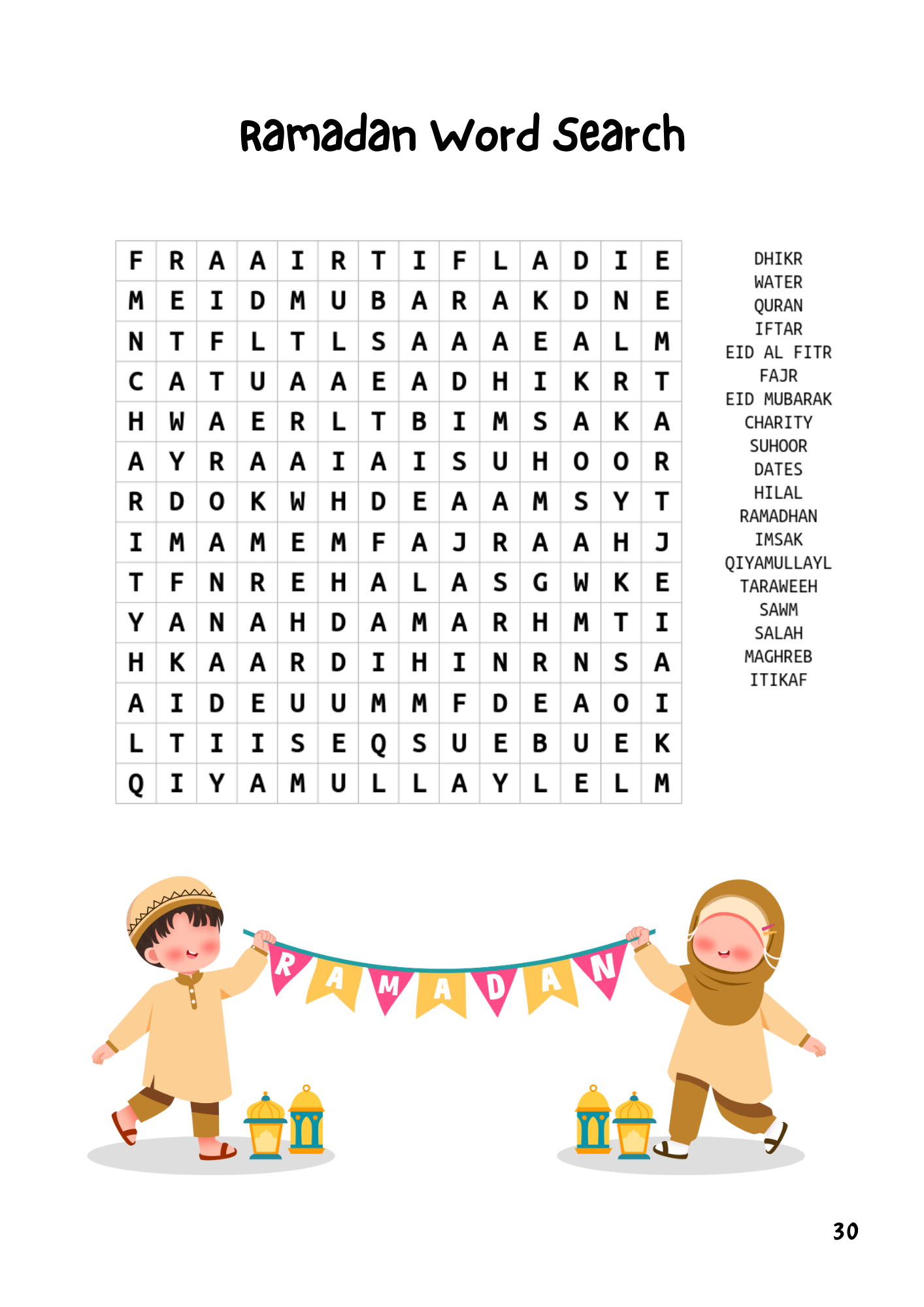 Ramadan Activity Book