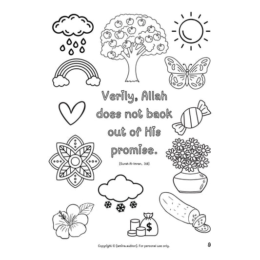 Uplifting Quotes from the Qur'an: Colouring Book and Colouring Pencil Pack