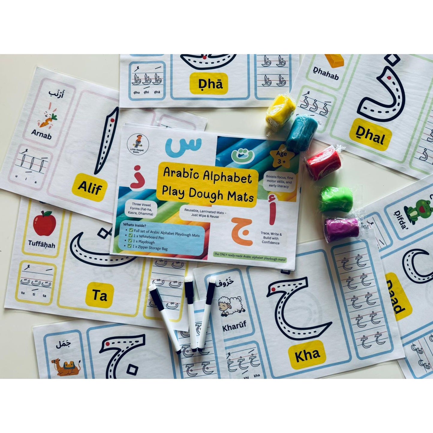 Arabic Alphabet Play Dough Mat Kit