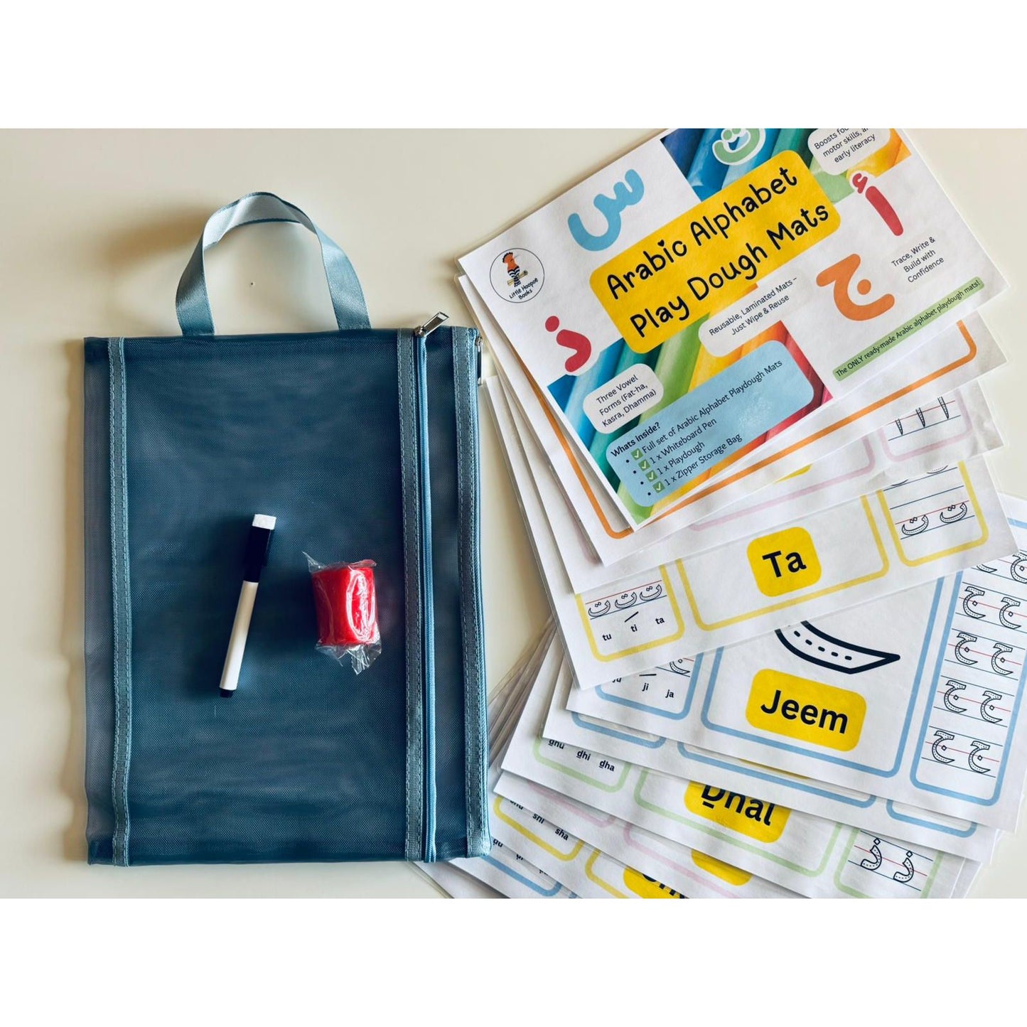 Arabic Alphabet Play Dough Mat Kit